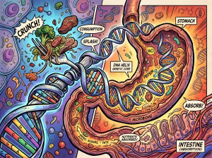 Your appetite and your genes cartoon