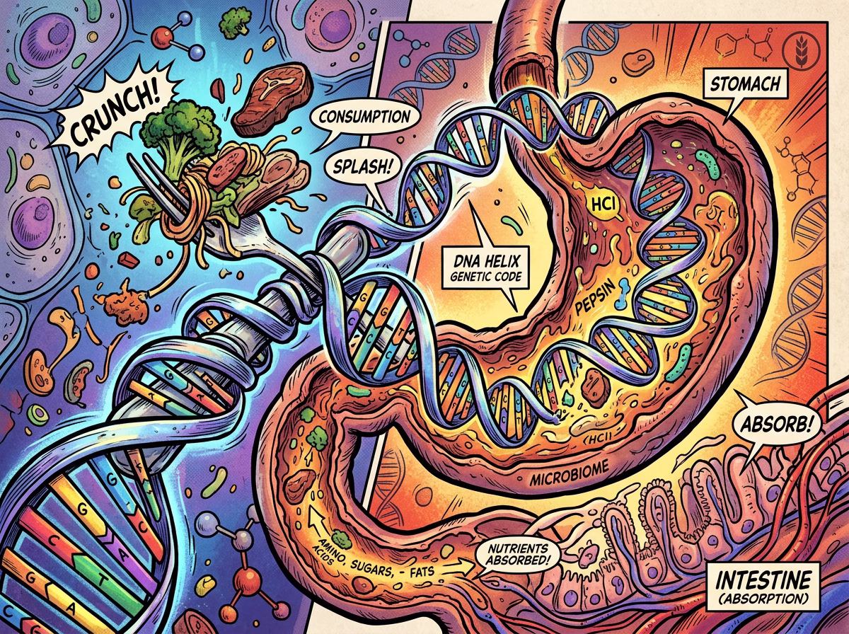 Your appetite and your genes cartoon